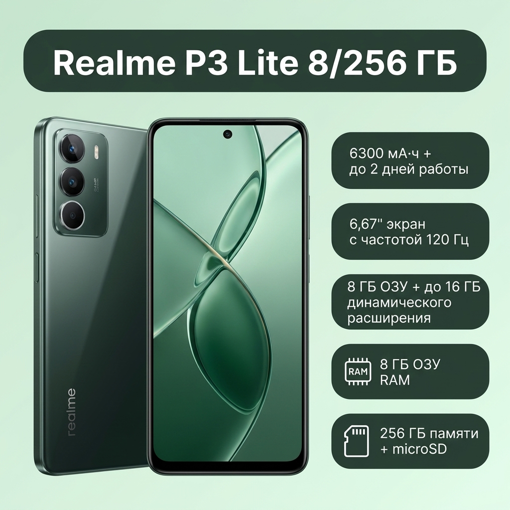 Смартфон Realme P3 lite 8/256