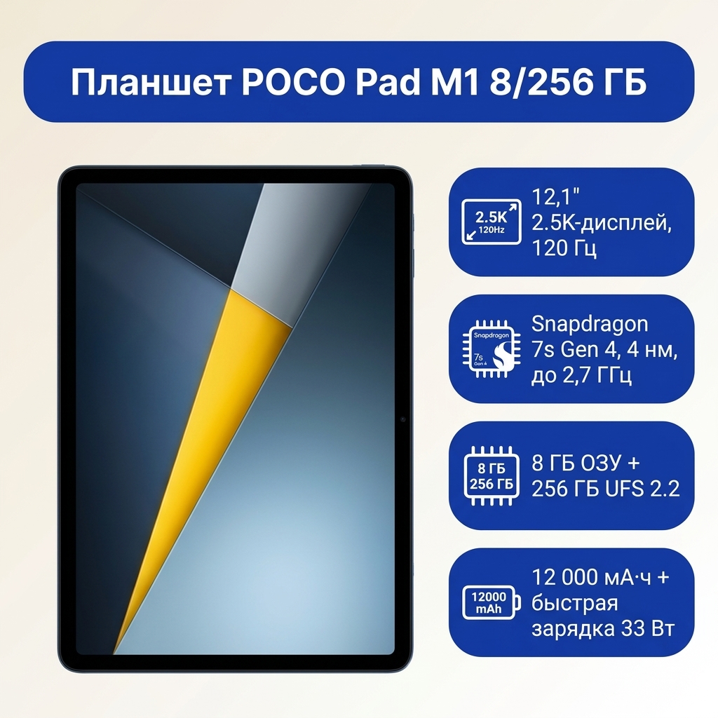 Планшет Poco Pad M1 8/256